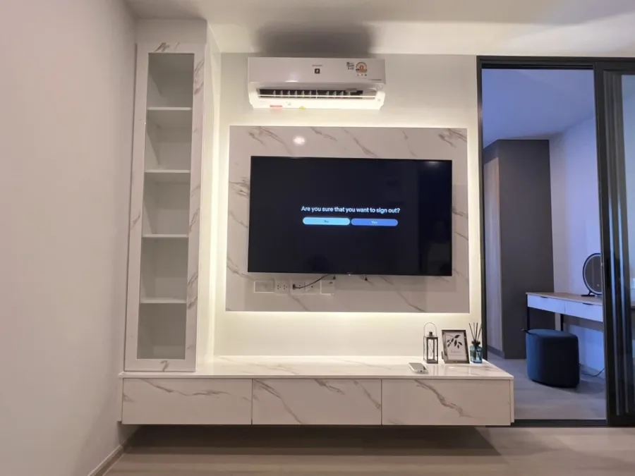 ให้เช่า Aspire Onnut Station ห้องพร้อมอยู่ เฟอร์ เครื่องใช้ไฟฟ้าครบ มาแต่ตัวเข้าญู่ได้เลย อย่ารอช้า