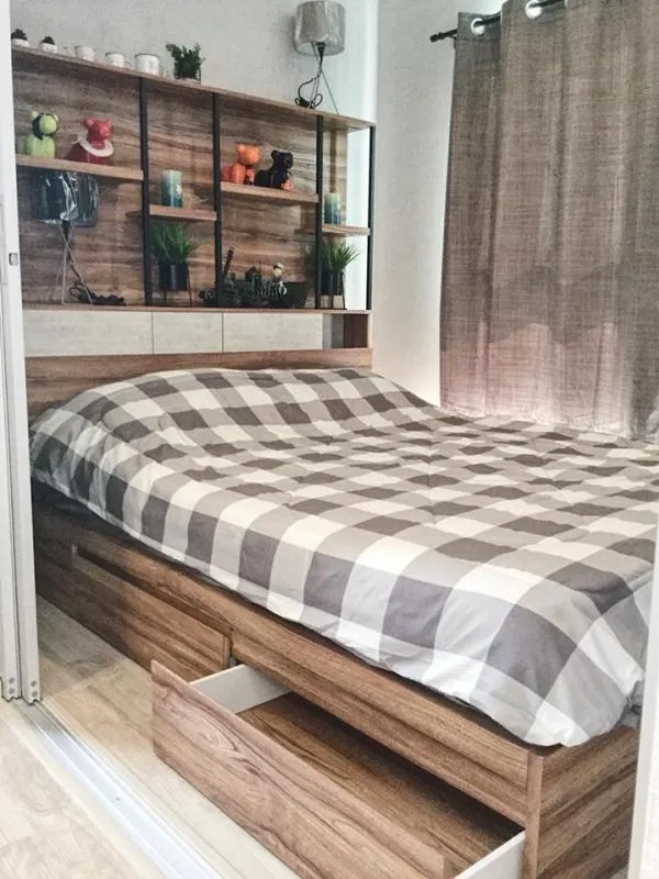 For Rent Plum Condo Ramkamhaeng Station ห้องมุม มีหน้าต่างให้ลมเข้า-ออก วิวเมืองโล่ง จองด่วนๆ