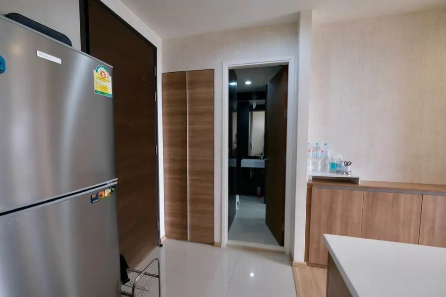 Condo for rent, The Rhythm Sukhumvit 50, nice room, wide size, high floor, good price, don't miss it