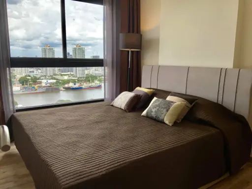 Can't reserve this room anymore. Get a very beautiful view of the Chao Phraya River, decorated well. Book now at Niche Mono Charoen Nakhon for rent.