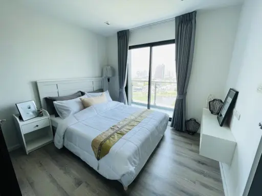 Condo for sale, Knightsbridge Sukhumvit 107, corner room with privacy. Fully furnished and electrical appliances Ready to move in images