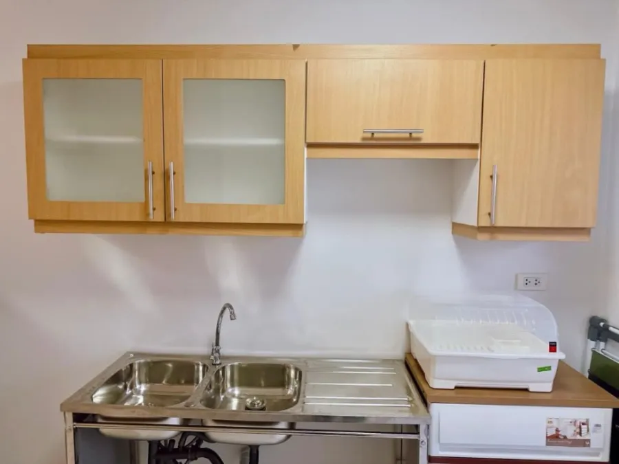Condo for rent, Prima Srinakarin, spacious room. Separate rooms into sections. With a natural view, book now.