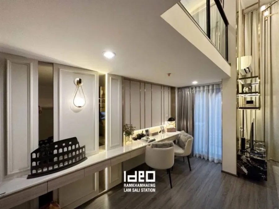 Down payment for sale, Ideo Ramkhamhaeng - Lamsalee Station, 2 bedrooms, 1 bathroom, 32nd floor, very high, great city view, reserve now!!