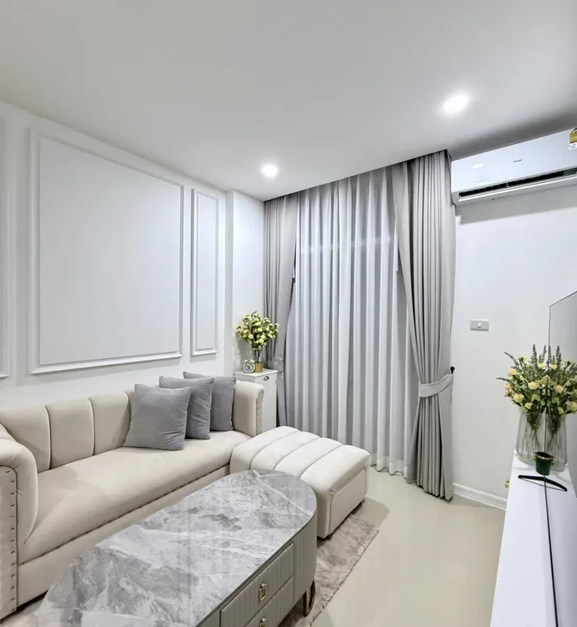 ขาย CC Condominium 1 เฟอร์นิเจอร์บิวอิน เครื่องใช้ไฟฟ้าครบ ตกแต่งโทนขาวสะอาด น่าอยู่สุดๆ