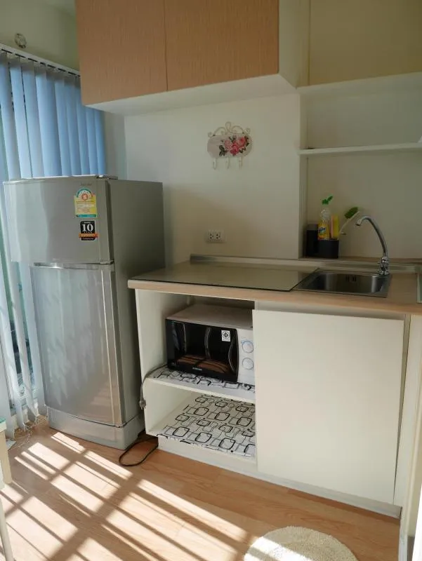 Condo for rent, Lumpini Ville Ramkhamhaeng 60/2, beautiful decoration, beautiful room, fully furnished, high floor, ready to move in, don't wait.