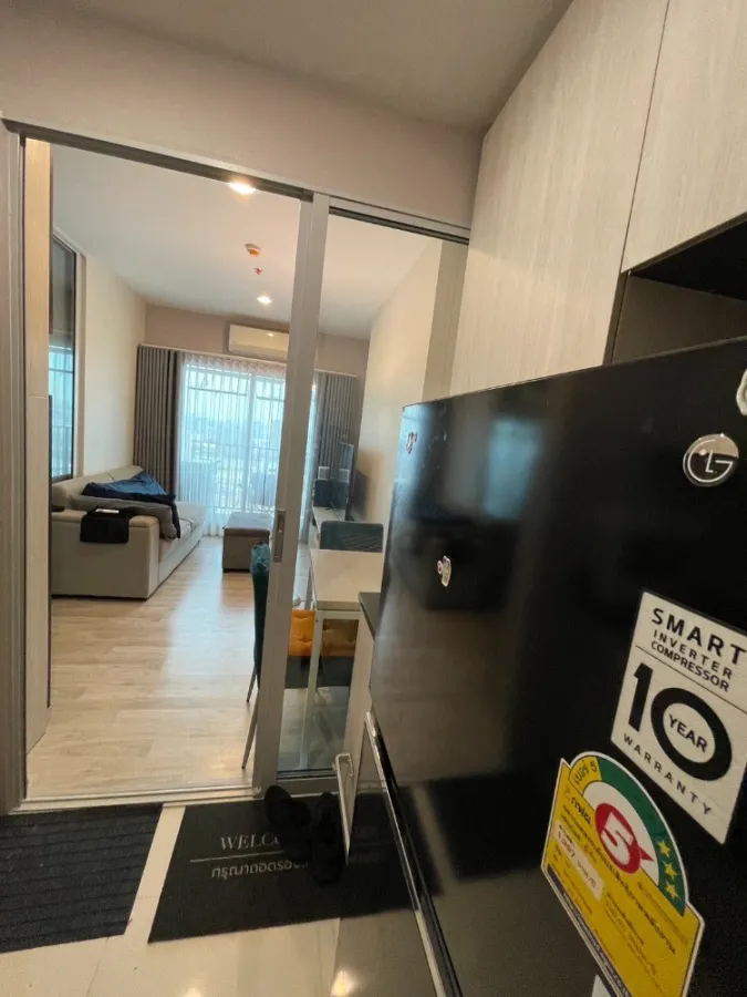 For sale, for rent!! Niche Mono Ramkhamhaeng condo, high floor, glass partitioned room, fully furnished, don't wait!!