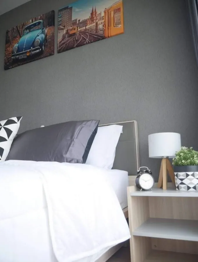 For rent, Ideo O2 Condo, Building C, 18th floor, Bang Krachao view, full facilities, ready to move in, book now