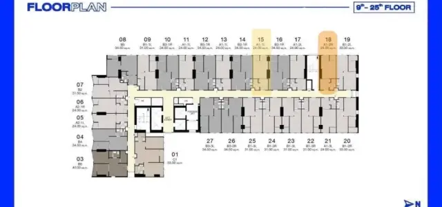 ขายดาวน์ IDEO Ramkhamhaeng - Lam Sali Station ห้องstudio ชั้น 24 ได้วิวสูง รีบมาจับมาจองเลย images