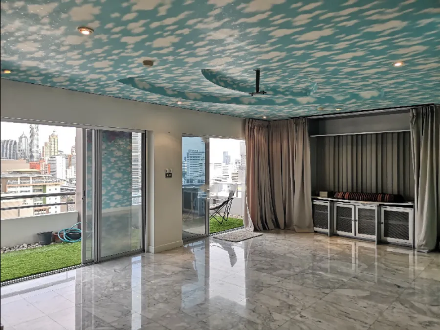 For rent!! Condo Baan Kasemsan 1, 21st floor, very nicely decorated room. Ready to move in. Hurry up to reserve!!