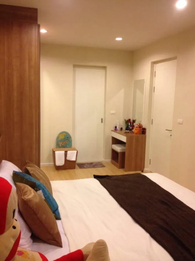 Condo for rent, Happy Condo Ladprao 101, beautiful room decoration, furniture, electrical appliances, ready to move in. Book now.