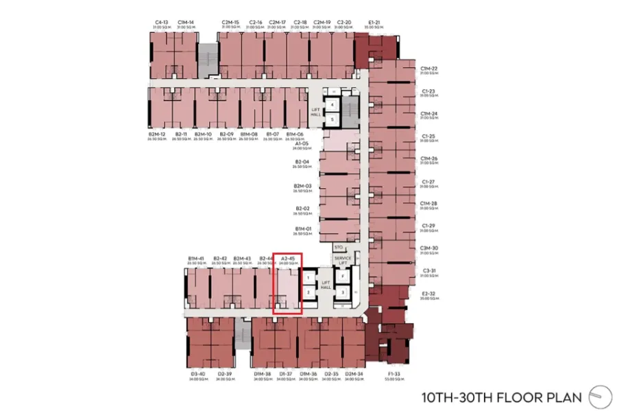 ขายดาวน์ Aspire Sukhumvit - Rama 4 .ชั้น 20 วิวสระว่ายน้ำ สนใจเป็นเจ้าของ รีบจองเลย