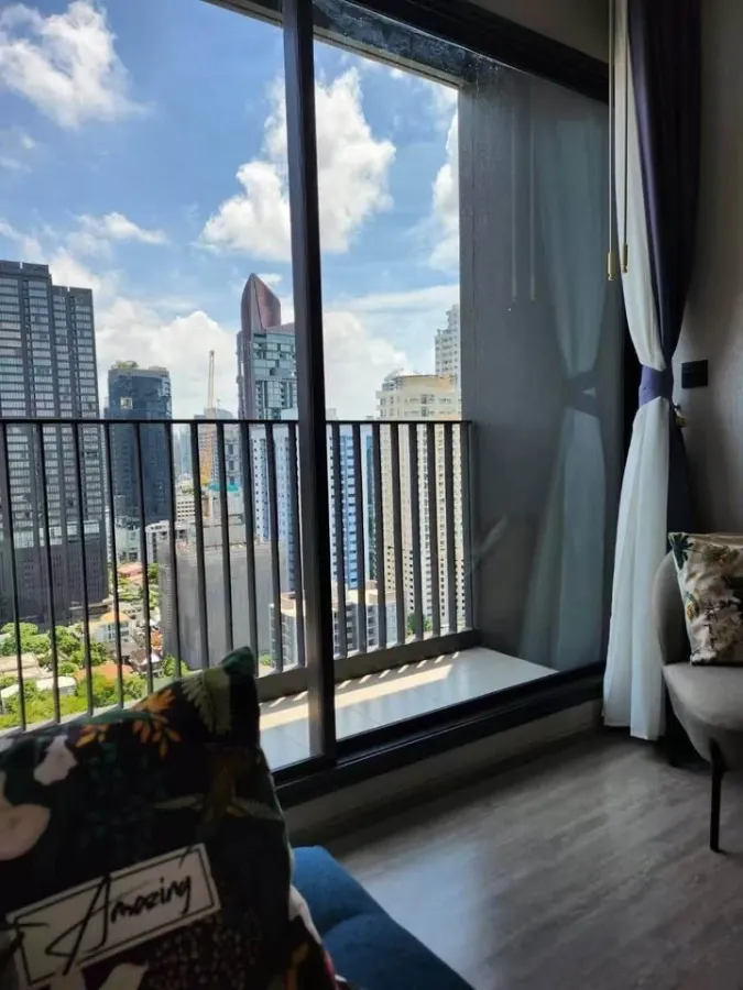 For rent!! Rhythm Ekkamai Condo, 22nd floor, beautiful room, fully furnished, ready to move in. Reserve now!!