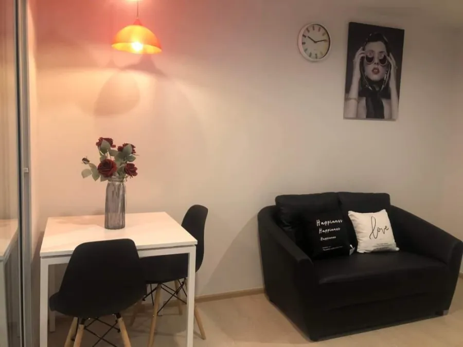 For rent, The Kith Light Bangkadi-Tiwanon, 2nd floor, garden view, beautiful room, fully furnished, very livable. Book now.