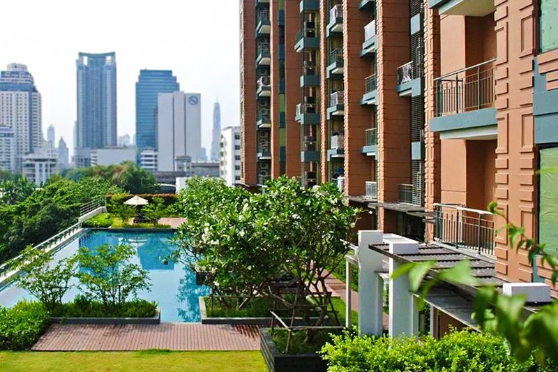 For sale, for rent, luxury condo, Villa Asoke, 37-38th floor, corner room, the most beautiful view on the floor, luxuriously decorated, hurry and rese