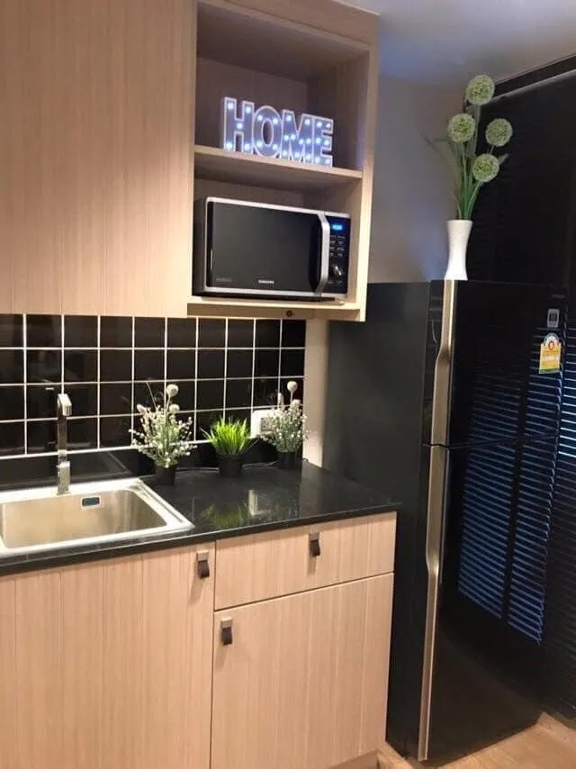 Condo for sale, Unio Sukhumvit 72, well-decorated room, fully furnished, Buit-In, good like this. If you don't reserve, you're really missing out.