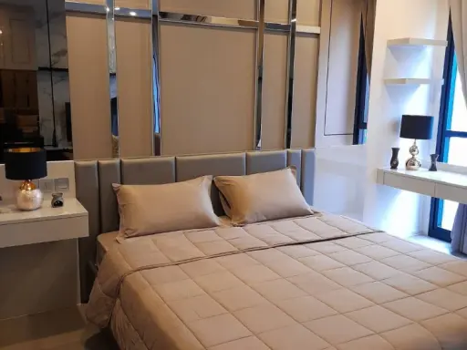 Condo for rent in Ashton Asoke, 1 bedroom, 1 bathroom, 20th floor, beautiful view, decorated in Modern style, beautiful like this, don't miss it.