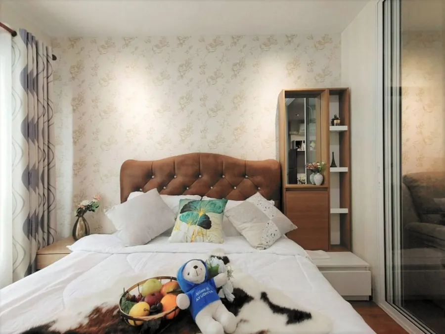 For Rent Regent Home Sukhumvit 81, beautifully decorated room with good wallpaper, cheap price, book now.