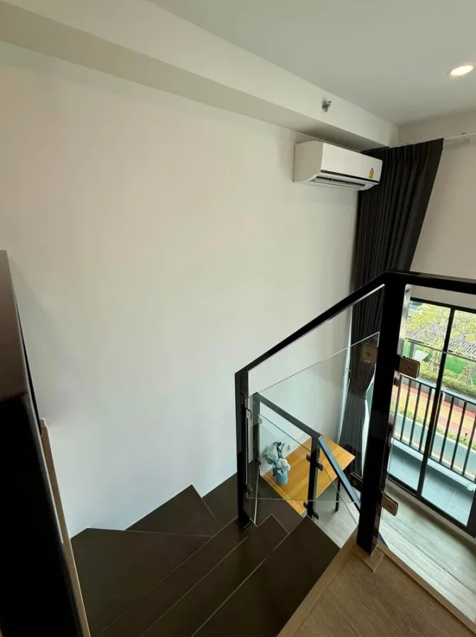For rent: Origin Plug & play ramintra, 9th floor, with a shady garden view, comfortable to the eyes, fully furnished, ready to move in.