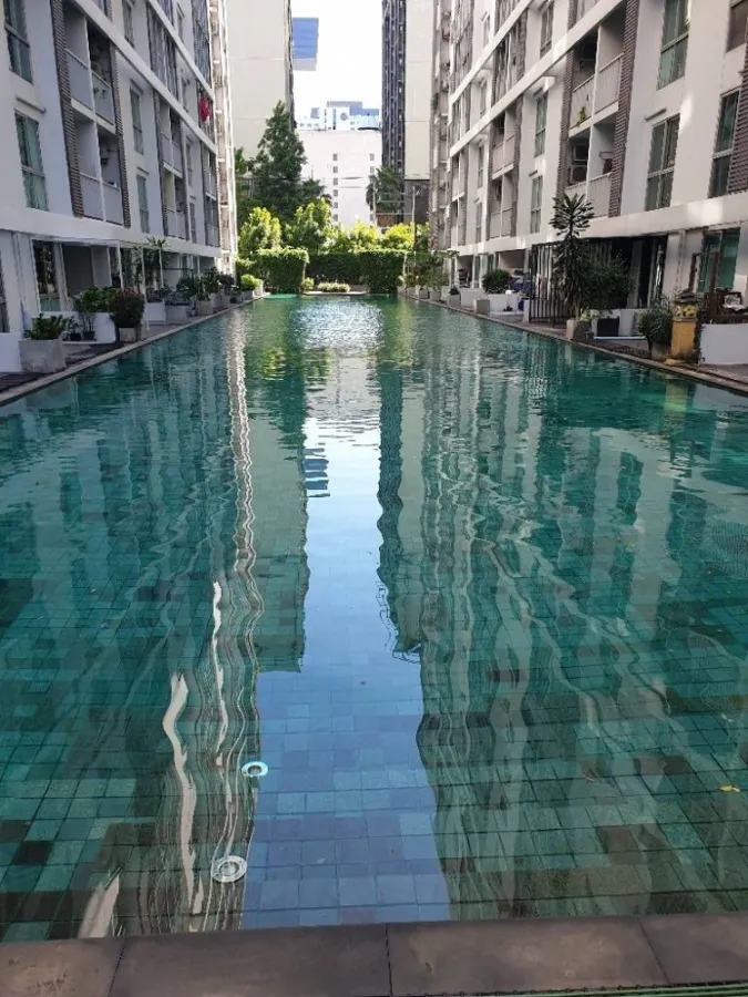 Condo for rent, A Space Asoke-Ratchada, inside the room is clean and comfortable. Complete facilities. Urgent! Don't miss it!!