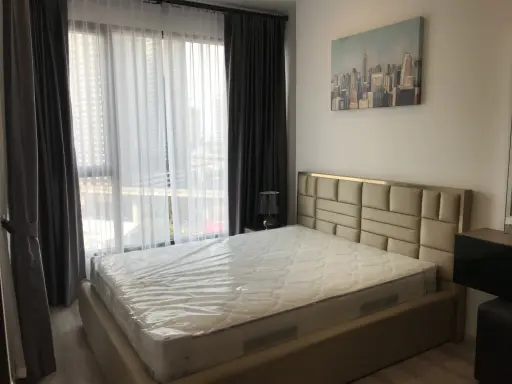 Very nice room for rent, ideo mobi asoke condo, built-in furniture Good electrical appliances in the whole room. Don't miss it. images