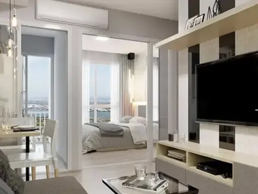 For sale Niche id @ Pakkret Station 1 bedroom 1 bathroom, good location, beautiful city view, no block, reserve now.