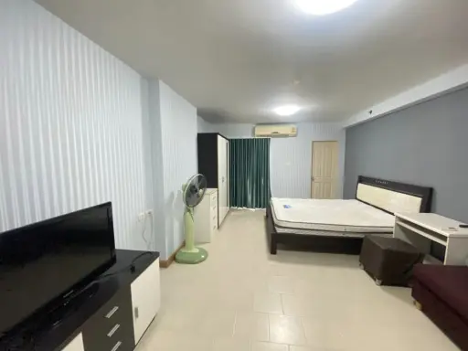 For rent, City Home, Tha Phra intersection, studio room, good wallpaper, great value, hurry up and reserve it quickly.