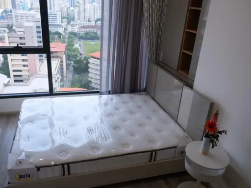 Condo for rent, Ideo Mobi Asoke, good location, beautiful view, near MRT Asoke, don't miss it!!
