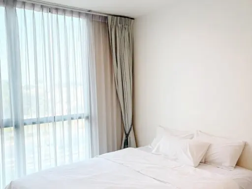 For sale: Chambers Cher Ratchada-Ram Intra, facing north, front building with privacy, others cannot see us, furnished and ready to move in, free elec
