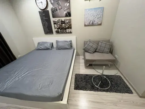 For sale: Ideo Mobi Sukhumvit Eastgate, a lovely room on the 5th floor, decorated in a cool theme, comes with complete furniture. Reserve now! images