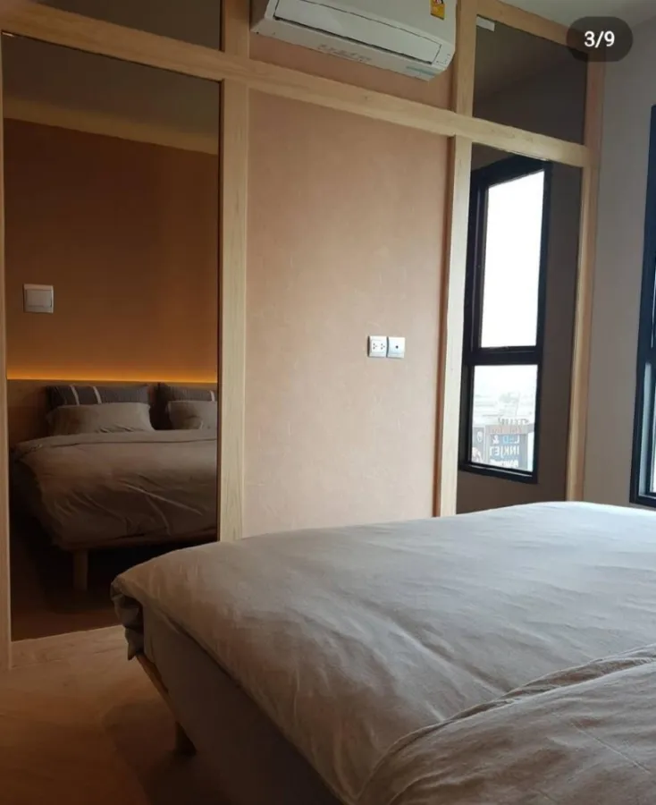 Condo for sale, Life Asoke-Rama 9, 15th floor, north, with Buit-In furniture, partition room Hurry up to reserve before you miss it.