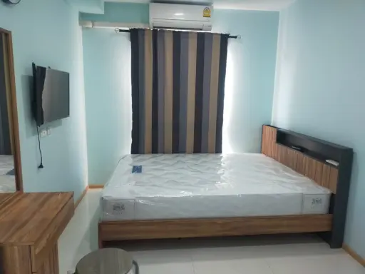 For rent, Plum Condo Chaengwattana Station, 1 bedroom, 1 bathroom, beautiful room, brightly decorated, fully furnished, don't wait.