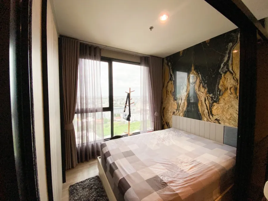 For sale, for rent, Ideo Mobi Sukhumvit East Point, 20th floor, nice room, fully furnished, book now, don't miss out.