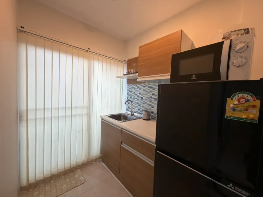 Condo for rent, The Niche ID Ladprao-Wang Hin, Building B, 2nd floor, fully furnished, ready to move in. Hurry up.