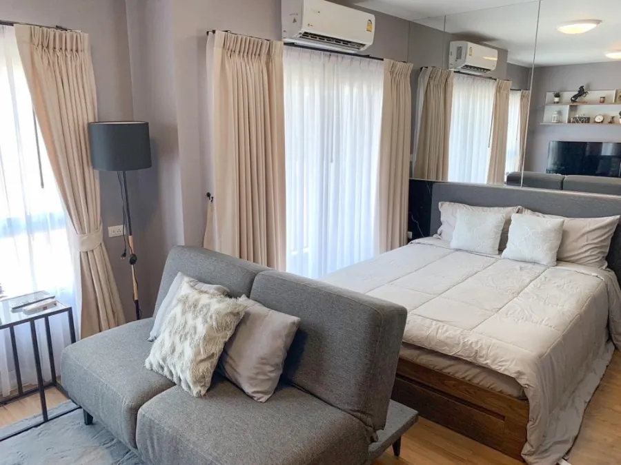 ให้เช่า ห้อง D condo bliss ศรีราชา ห้องตกแต่งครบครัน มาในราคาเบาๆ ดีแบบนี้ ห้ามพลาดจองเลย