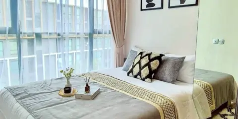 ให้เช่า Atmoz Tropicana Bangna ห้องน่าอยู่ เฟอร์พร้อม จองเลย