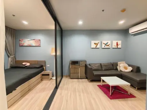Urgent sale! The Base Garden Rama 9, ready-to-move-in unit with complete amenities. Great price! Book now, don't miss out! images