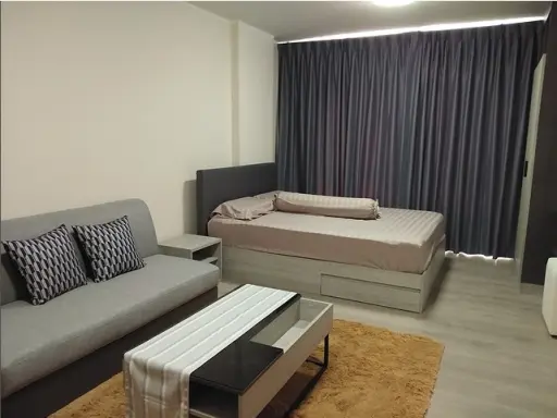 ห้องสวยพร้อมให้เช่ามาแล้วว 1นอน 1น้ำ วิวดี อากาศถ่ายเท เฟอร์ครบ ติดถนนเมนหลักเดินทางง่าย อย่าพลาดจ้า