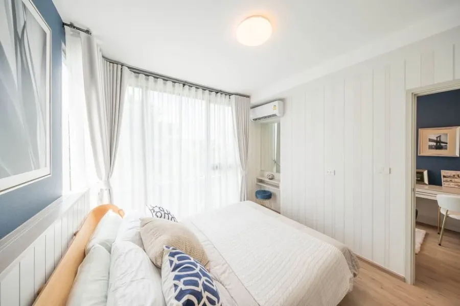 For rent!! Feel Condo Lat Phrao 122, 2nd floor, Building B, fully furnished, just bring your bags and move in. Don't miss out!!