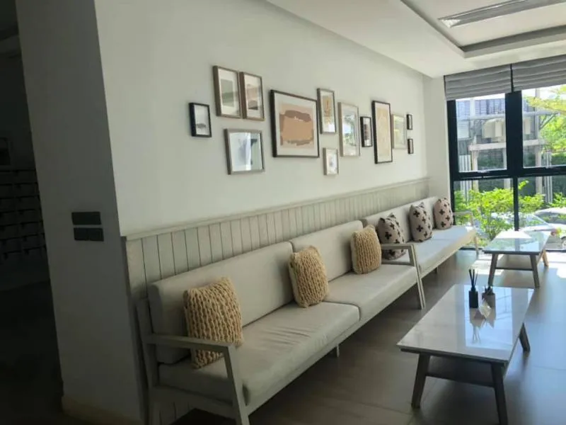 Condo for sale Chapter one Eco Ratchada Huai Khwang, corner room, 1 bedroom, fully furnished, ready to move in, great view, urgent