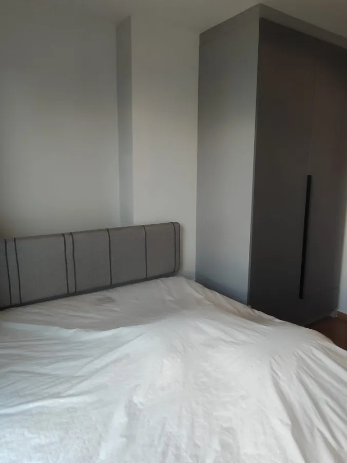 For rent: Niche Mono Rama 9. The room is separated into sections. Complete electrical appliances Reserve first and stay first.