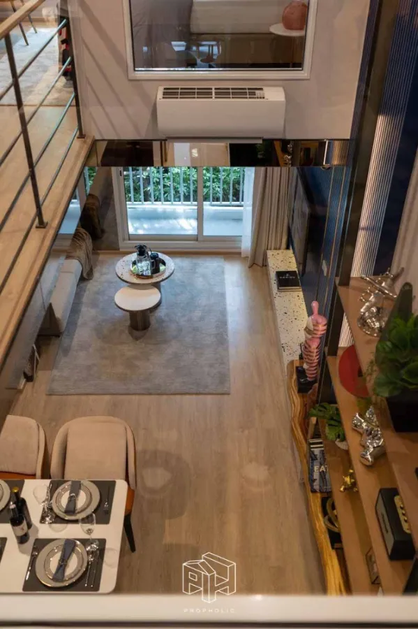 Condo for sale, Culture Chula, 17th floor, duplex room, with an open view, very comfortable to the eyes. You can't miss booking it.
