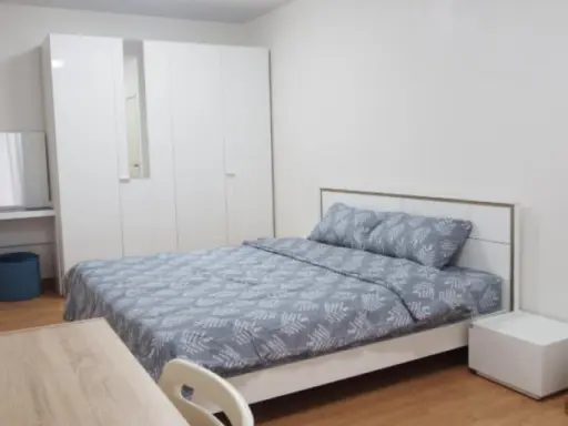 For rent Supalai City Resort Chaengwatthana The brand new room is next to the swimming pool, just like a Pool Villa.