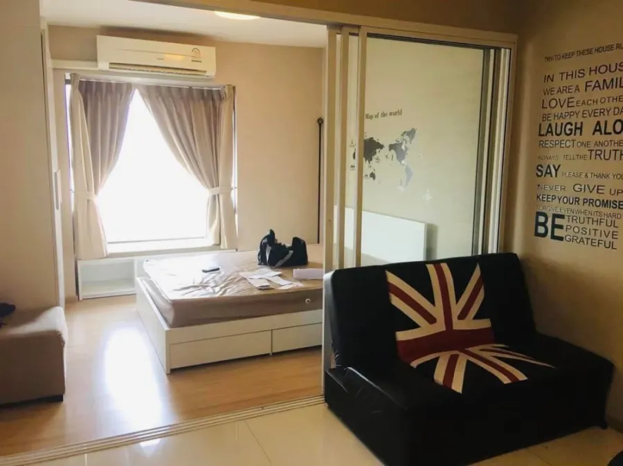 Condo for rent, Fuse Mobius Ramkhamhaeng, studio room, 7th floor, comes with complete facilities, book now.