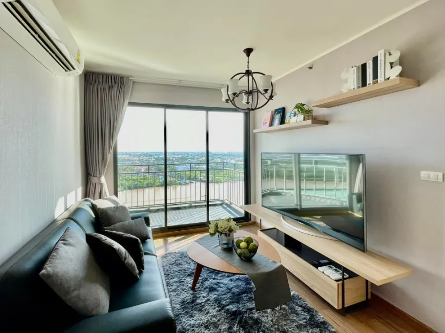 Condo for sale or rent U Delight Residence Riverfront Rama 3, 29th floor, good view, 2 bedrooms, ready to move in. Book now.