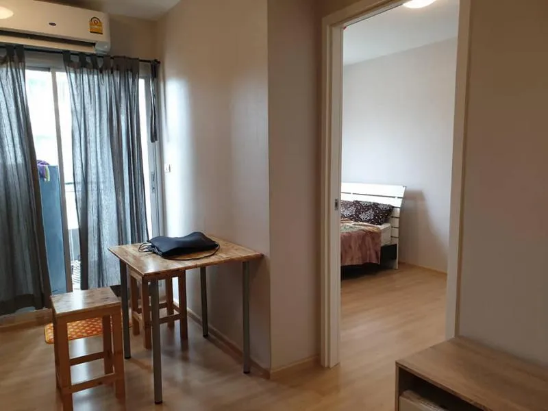 หิ้วกระเป๋ามาเข้าอยู่ได้เลยจ้า Plum Condo Chaengwattana Station For rent Full furnished built-in