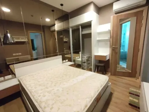 For rent!! Condolette Mist, 19th floor, street view, beautiful room, complete furniture + electrical appliances, ready to move in, don't miss it!!