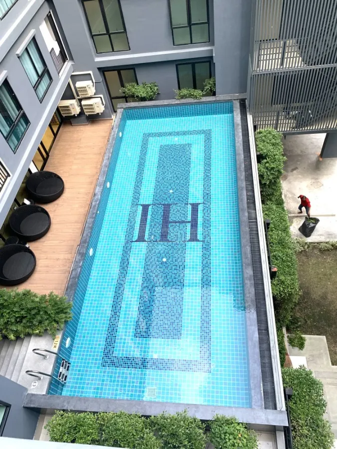 ให้เช่า คอนโด ไฮ ซีคอน สเตชั่น ตึก A ชั้น 5 สิ่งอำนวยความสะดวกจัดเต็ม ห้องกั้น 1 นอน 1 น้ำ จองเลยจ้า