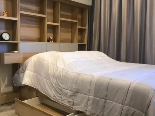 Quick rent, Ideo Mobi Asoke, beautiful room, good location, convenient transportation, don't wait.