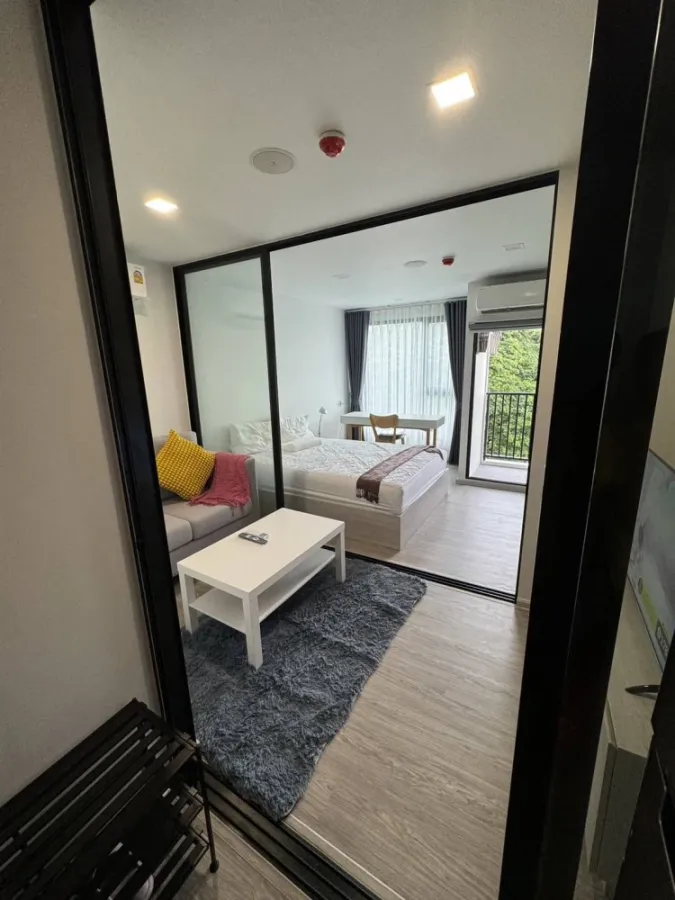 For rent: Kave Seed Kaset, 5th floor, corner room, fully furnished, ready to move in. If interested, hurry and reserve now. Don't miss out!