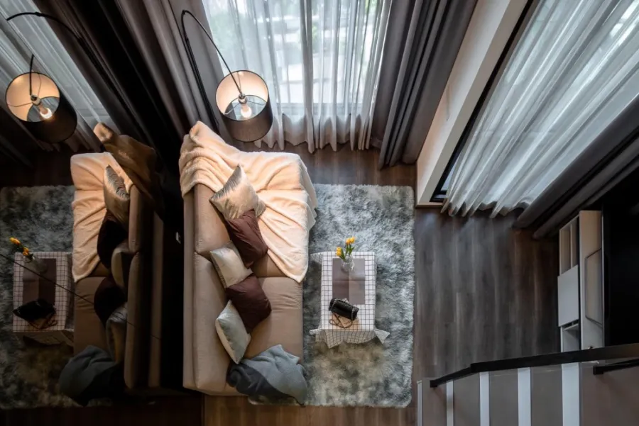ปล่อยเช่า Knightsbridge Space Ratchayothin ห้อง Duo Space 2 ชั้น แต่งครบ Build-in ทั้งห้อง จองเลย